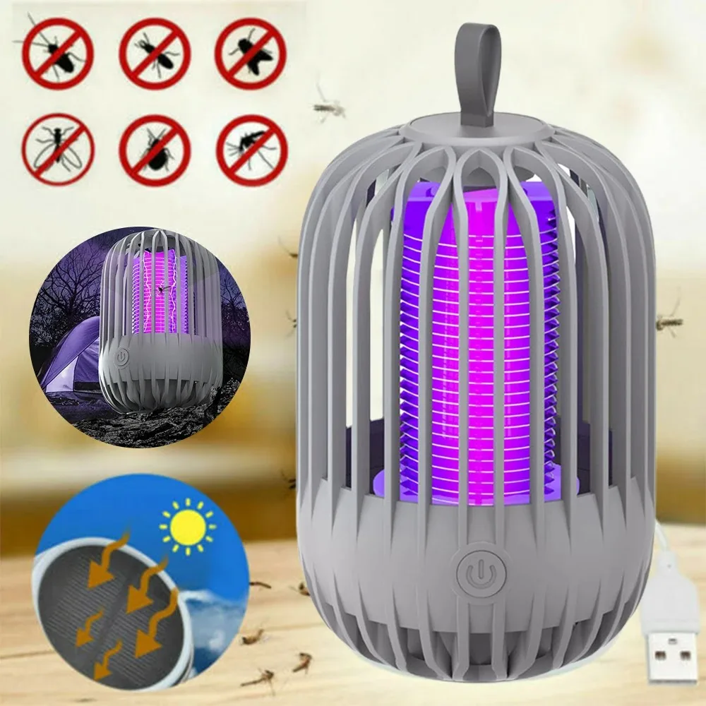 Portable Anti Mosquito Lamp Mute Repellent Terminator Electronic LED Killer Desktop Fly Catcher image 4