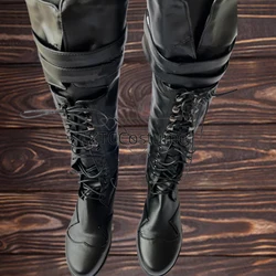 Medieval Steampunk Cosplay Boots Women Men Winter Larp Pirate PU Leather Shoes Carnival Halloween Party Fancy Knight Boots
