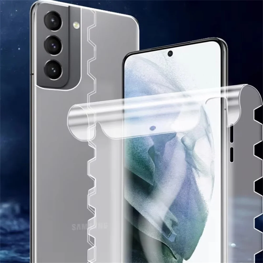 6In1 Butterfly Hydrogel Film For Samsung Galaxy S24 S25 S23 S22 S21 S20 FE S10 Plus Note 20 Ultra Camera Screen Protector Film