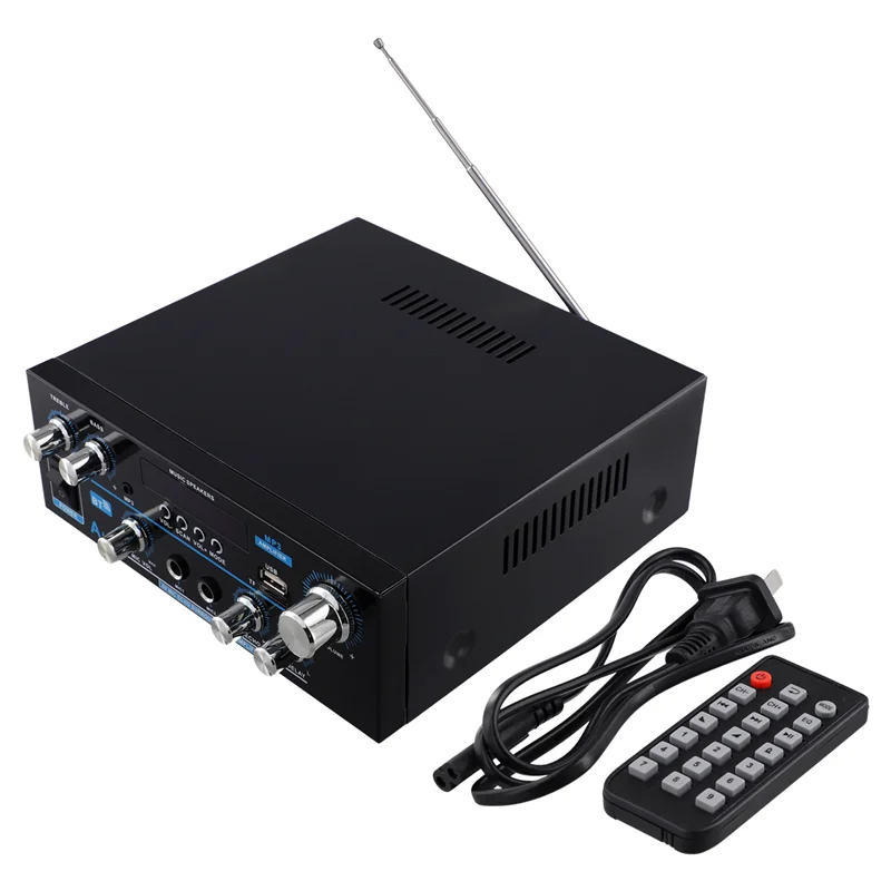 New-AK55 오디오 증폭기 2.0 채널 HIFI 디지털 블루투스 증폭기 USB 디지털 증폭기 US 플러그