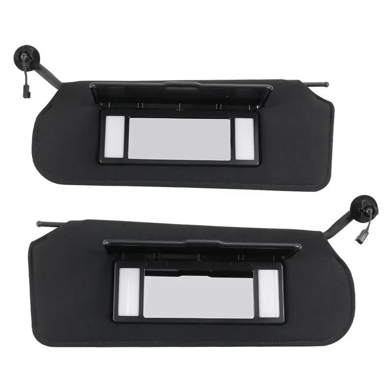 Authentic 1Pair Car Sun Visors Shades W/LED Light 10442033 10442034 For Corvette C5 1997-2004 Sunvisors Vanity Mirror