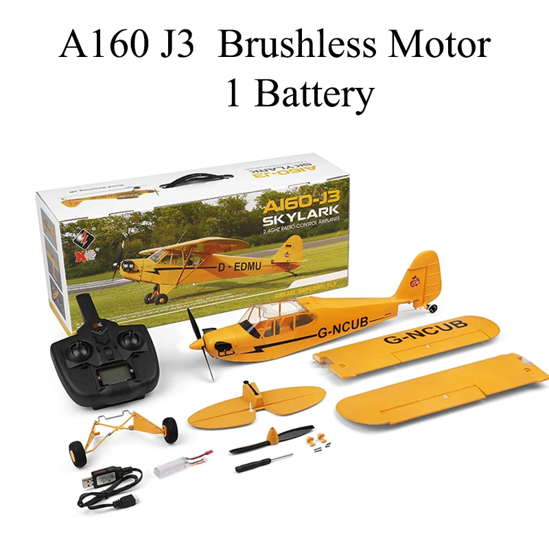 Originele Hot Wltoys A160-J3 Rc Vliegtuig 5ch Afstandsbediening Vliegtuig 3d/6G 1406 Borstelloze Motor Buitenschuim Fiexd Vliegtuig - afbeelding 1