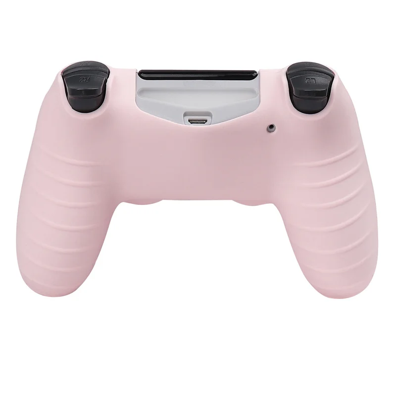 New Pink Soft Silicone Protective Case For PS4 Controller Skin Gamepad Case Cover Video Games Accessories for PS4 Joystick Cases