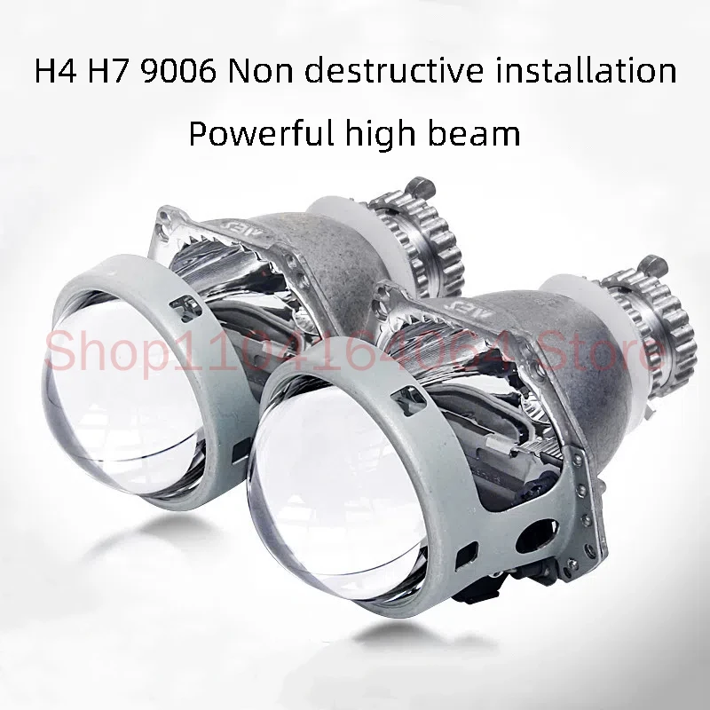 AES Brand New H4H7 Non-destructive American Standard Sea 5 Xenon Lamp Dual Lens LED Lens Modified Headlight