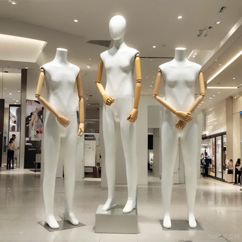 Clothing store male full-body mannequin, half-body male suit display stand, men's clothing display rack
