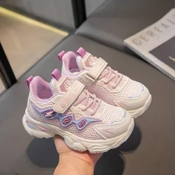 Scarpe per bambini per ragazzi e ragazze Sneakers morbide nuove scarpe da corsa sportive di moda 2024 scarpe da esterno per bambini Casual piatte per bambini