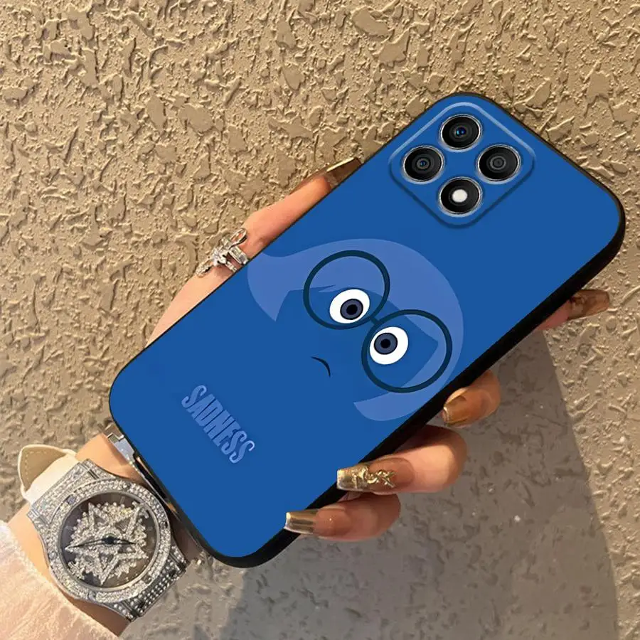Disneys Inside Out Cute Case for Honor X9a X7 90 70 8X X8 X5b X6 Magic5Lite 200 400 Lite Black Soft Phone Cover