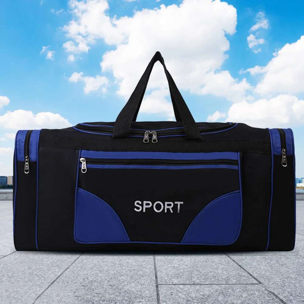 Oxford Fitness Bag Large Capacity Fitness Training Bag Waterproof Multifunctional Adjustable Shoulder Strap for Outdoor Football
