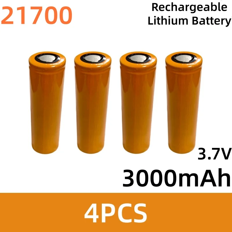3000mAh 21700 Original Rechargeable Lithium Battery 21700 3.7V 3.0Ah High Discharge, for Power Tools Flashlights Etc.