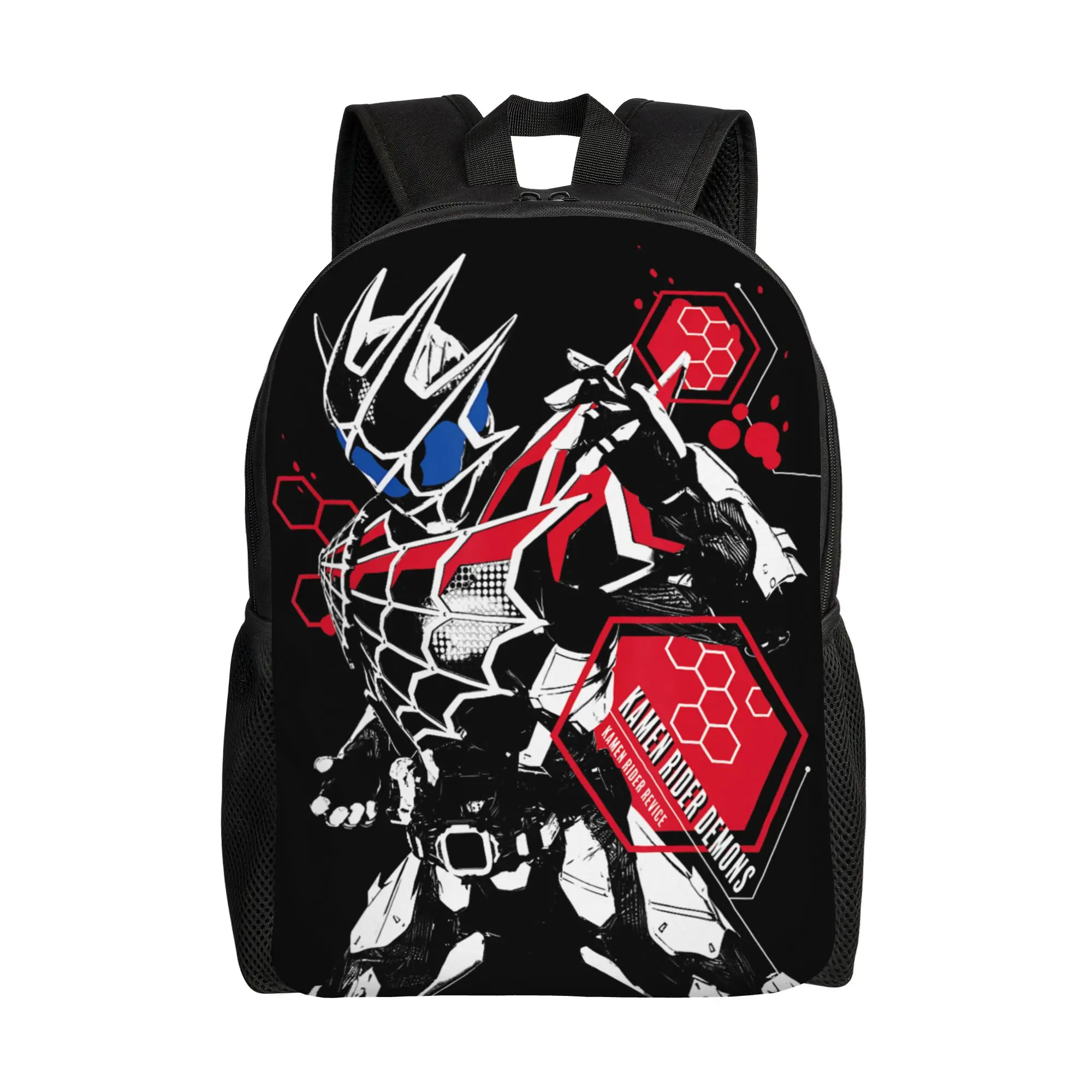 

Bandai backpacks Kamen Rider Demons Daypack mochila Adjustable Strap For School Sturdy Shoulder Rucksack