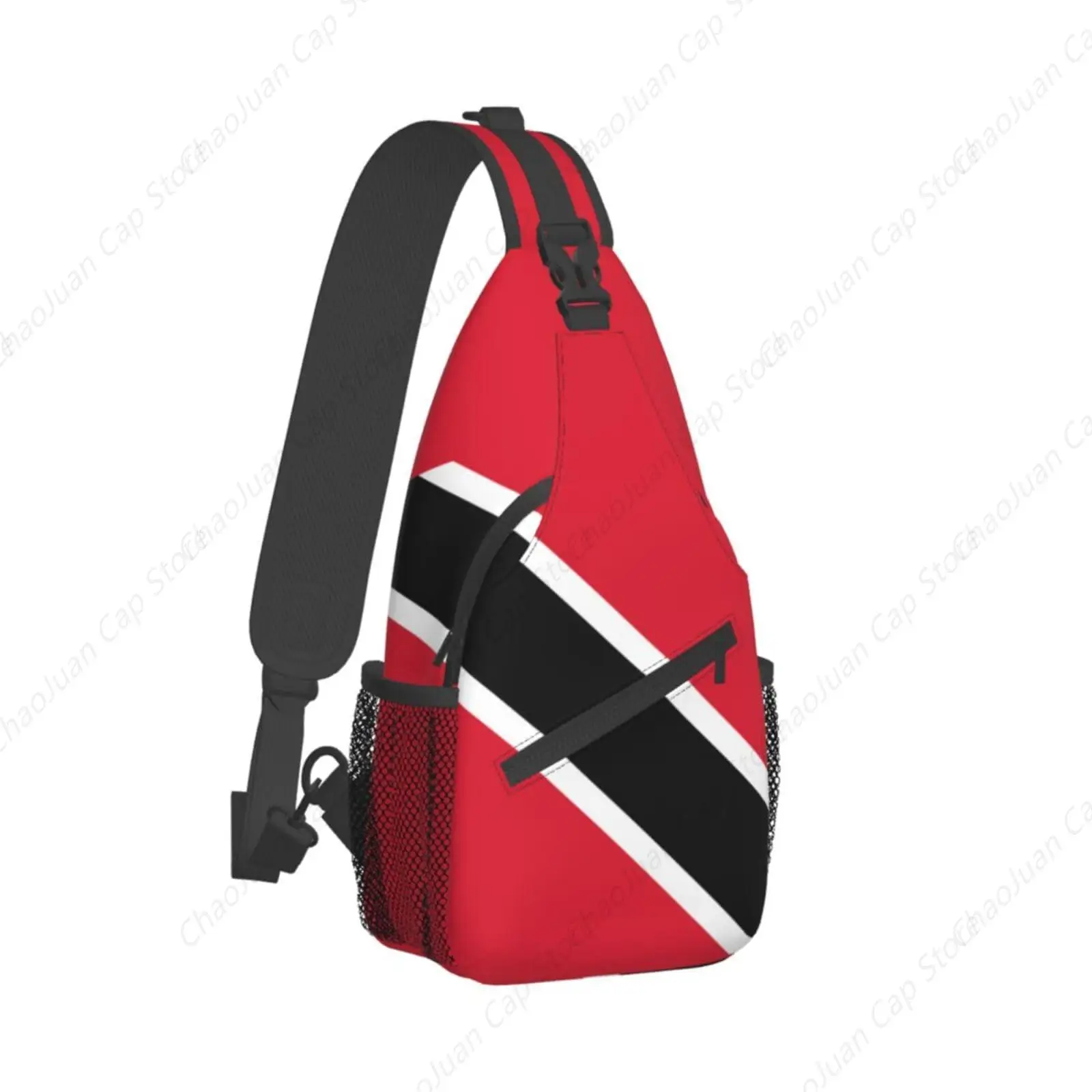 Trinidad And Tobago Flag Sling Bag – Crossbody for Men Women | Travel Hiking Daypack with National Flag Design