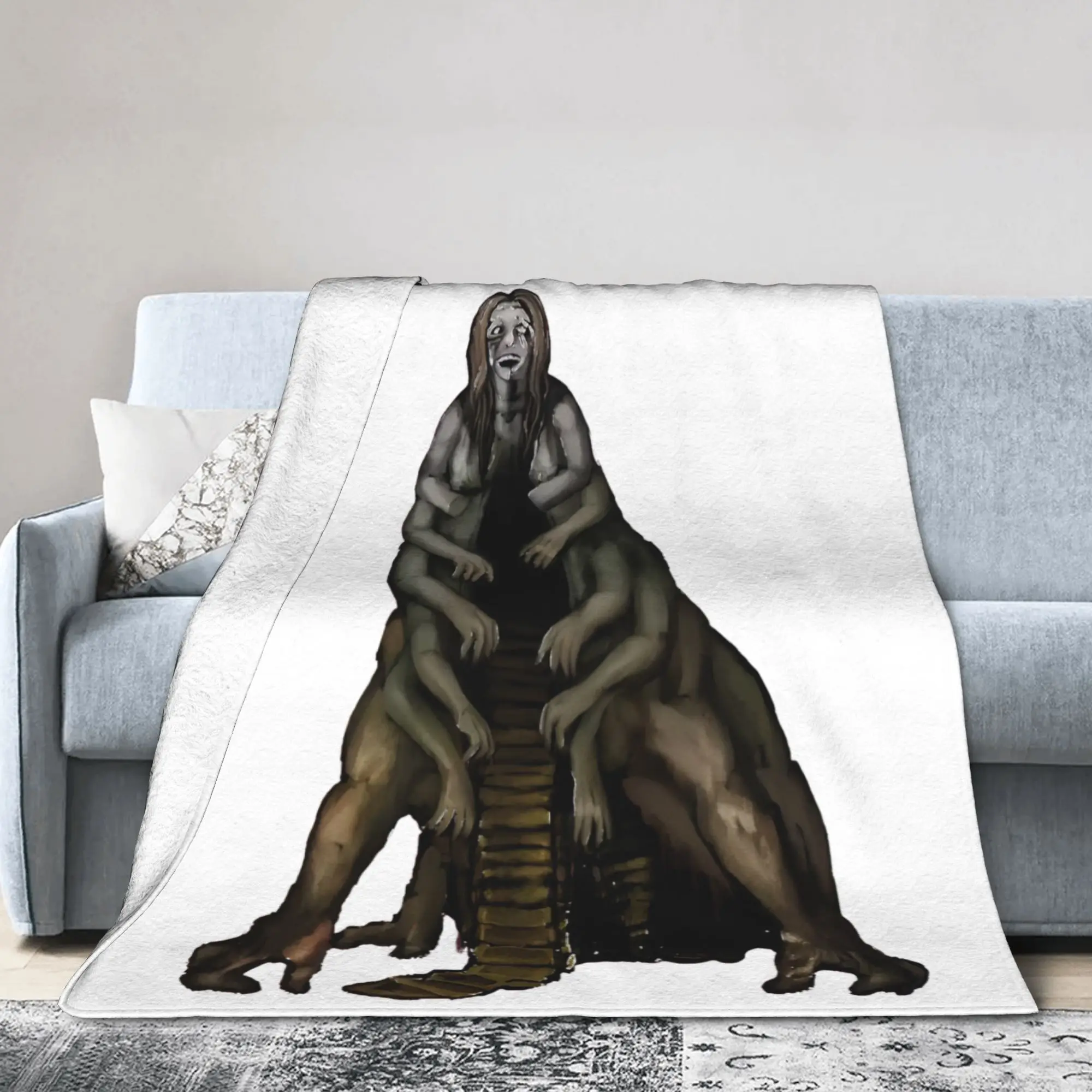 الخوف والجوع محطة لينة البطانيات الدافئة الطفل أفخم رمي بطانية مضحك الأريكة السرير الفانيلا المفرش أريكة غطاء سرير