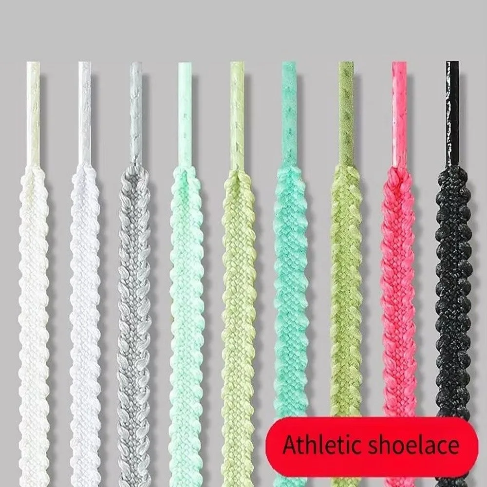 1Pair 120CM Durble Flat Sneaker Shoestrings Replace Elastic Tennis Shoelaces Polyester Colorful Shoe Laces Shoes Accessories