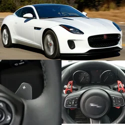 For Jaguar F-TYPE 2013-2018 2pcs Steering Wheel Aluminum Shift Paddle Shifter Extension Car-styling