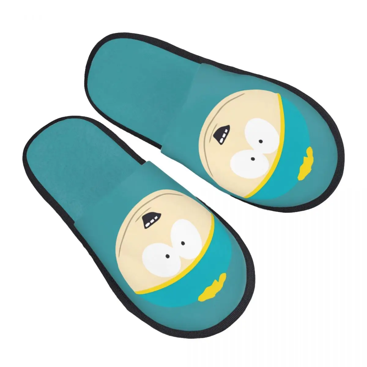 

Custom Cartoon Eric Cartman Soft Memory Foam House Slippers Women South Park Comfy Warm Anti-skid Sole Slipper