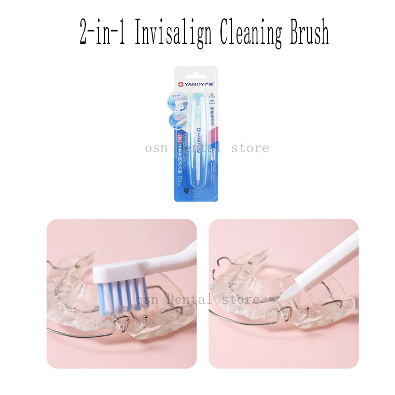  3PCS 2 in1 Orthodontic toothbrush, Dual head dual-use orthodontic toothbrush orthodontic braces special small head brush