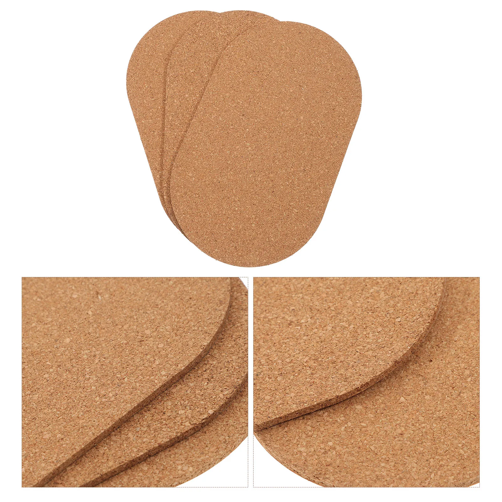 

3 Pcs Cork Pad Pet Exercise Wheel Replacement Non Slip Hamster Supplies for Wherl Pads Protective Mat Hamsters Mats Pets