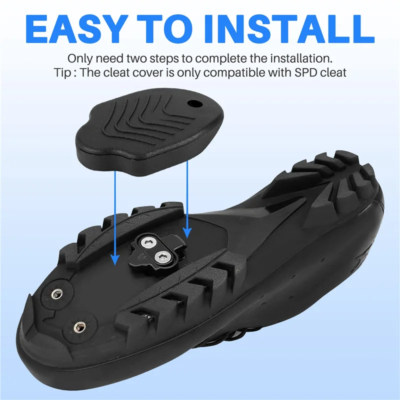 【Hot Cake】SPD Cleat Covers, Durable Bike Cleat Covers Compatible With Shimano SM-SH51 SPD Cleats, 1Pair