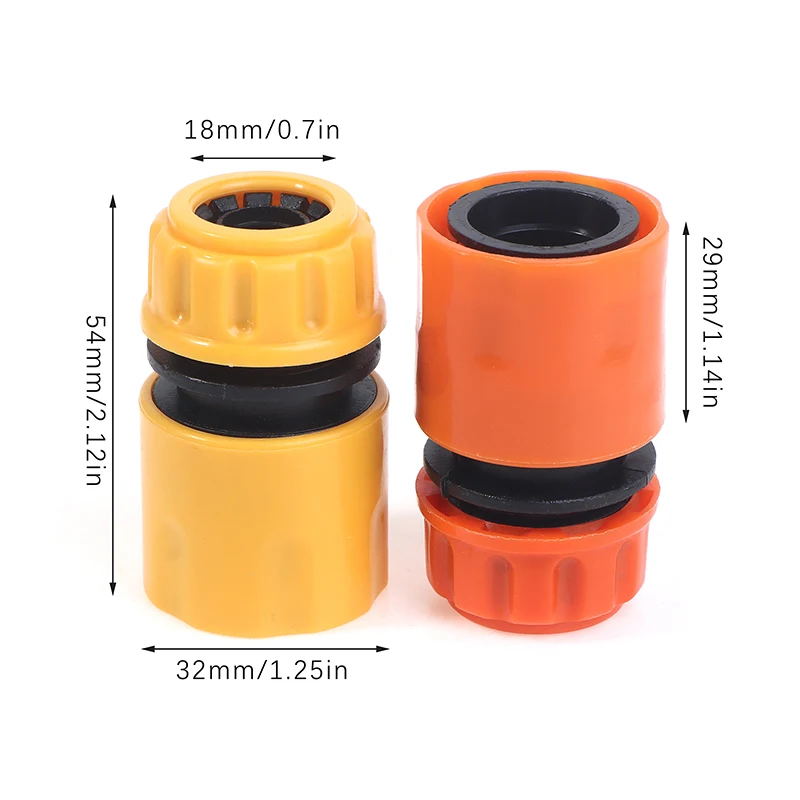 Quick Water Connector for Garden Irrigação, Fast Connecting Joint, Mangueira Tubing Repair, Acoplador Adapter, 4 Pontos