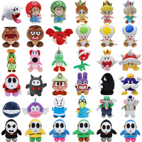 36 Styles Plush Toys Black Blue Shy Guy Chain Chomp Goombella Toad Nabbit Birdo Yoshi Kid Mario Classic Game Shy Guy Plush Dolls