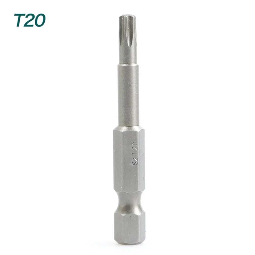 1pc 50mm Torx-schraubendreher Bit Mit Loch T5 Torx T7 T15 T20 T25 T27 T30 1/4 zoll Hex Schaft Elektrische Schraube Fahrer Stern Bit Set – Detail 30