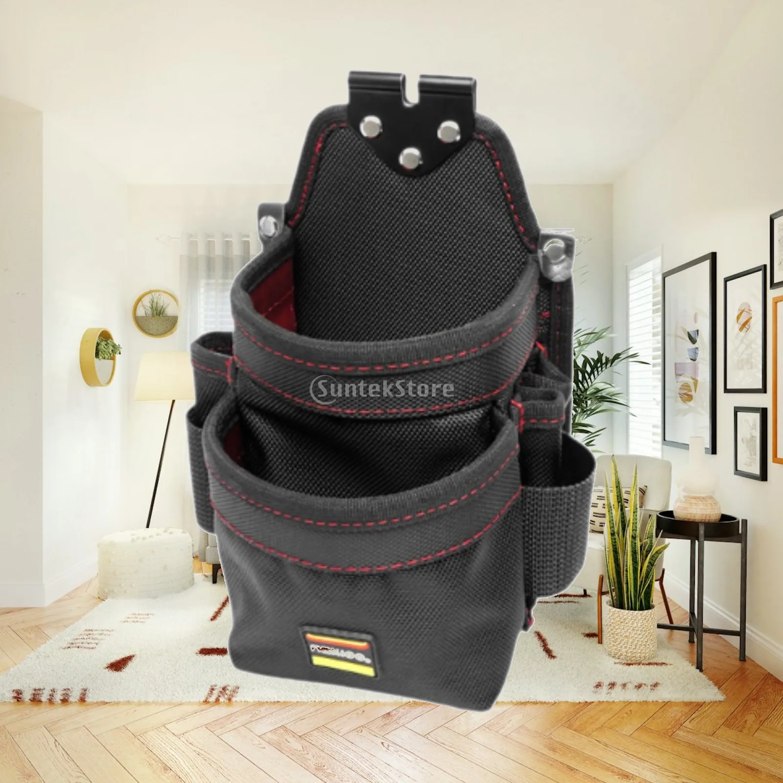 

Oxford Cloth Tool Pouch Sturdy Waist Bag Organizer for Outdoor Builder Gardening Accessories