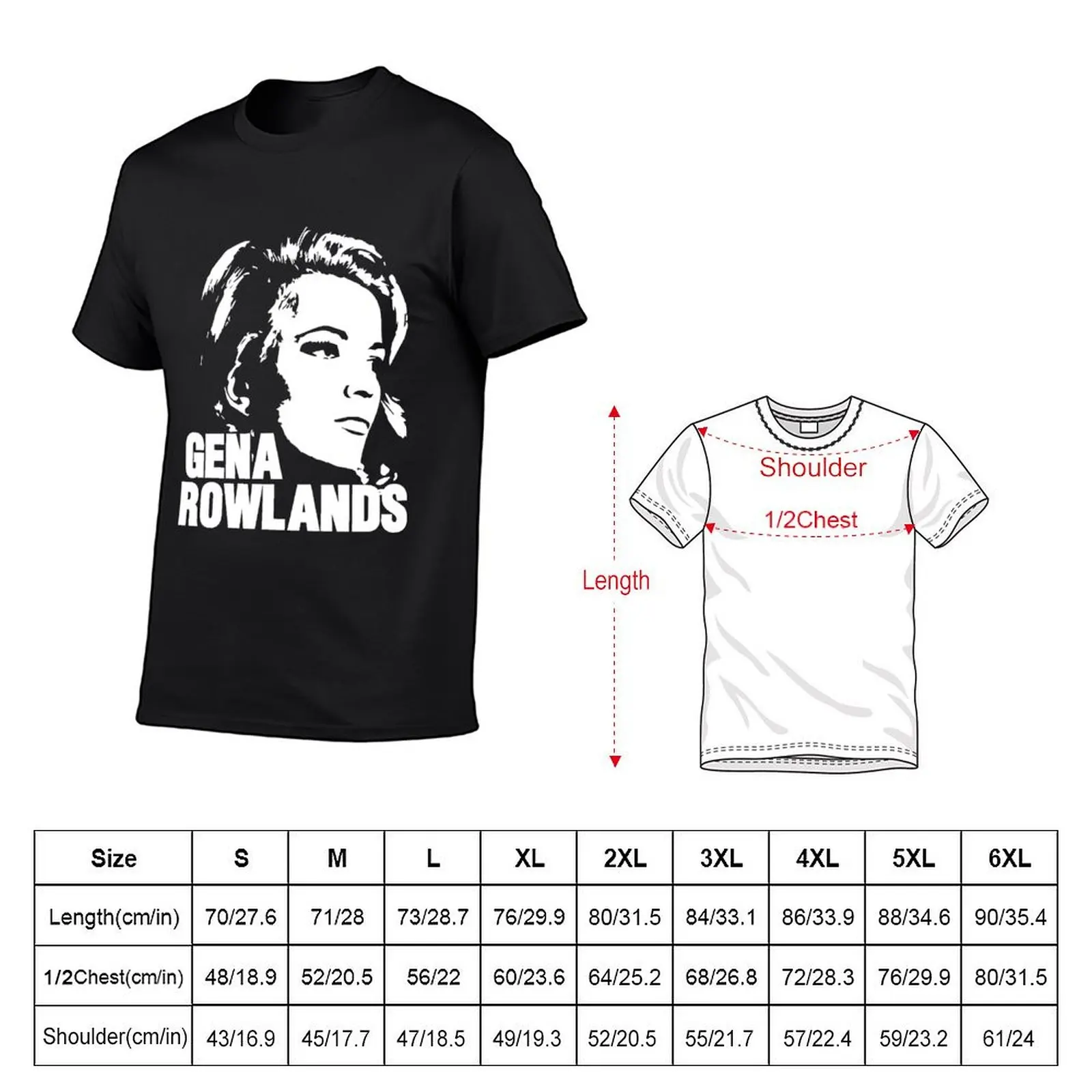 Gena Rowlands actress designs T-Shirt shirts graphic custom t shirt anime tshirt sports fans mens fashion