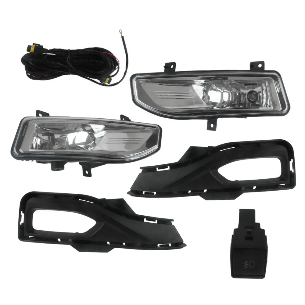 

July King Car LED Fog Lamp Assembly Kit for Nissan Leaf 2019-2022, 4300K Fog Lamp + Frame + Harness + Switch