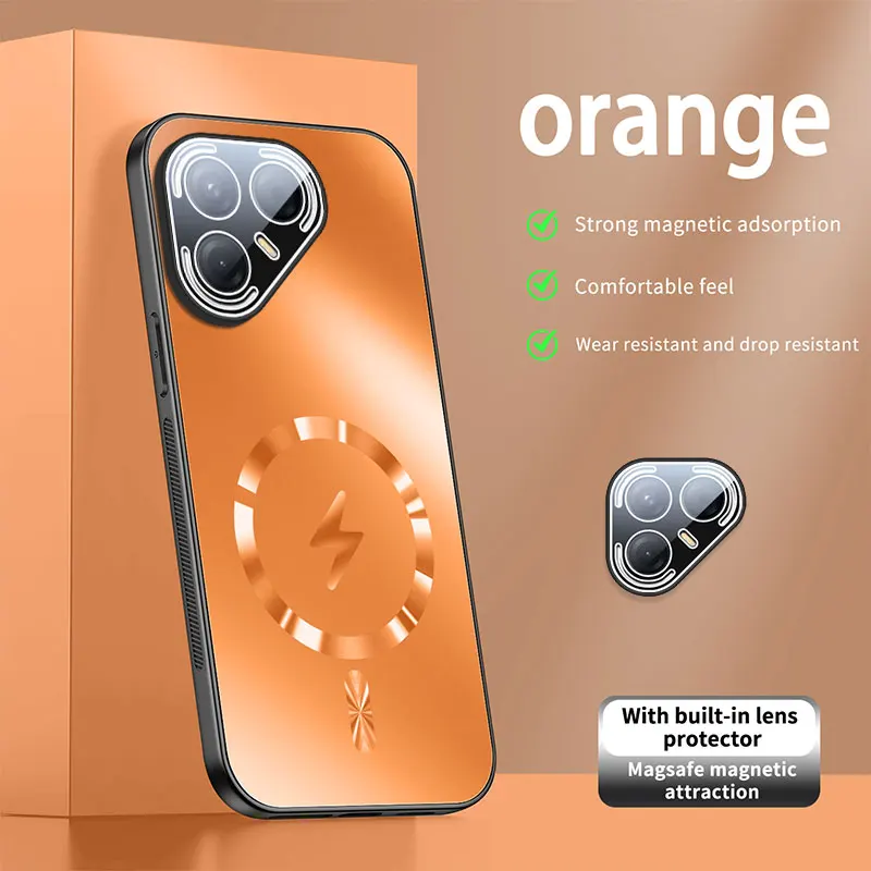 Für Magsafe Magnetische Hülle Für Tecno Pova 7 Pro 6 Neo Pova Slim Kameralinsenfolie Stoßfeste Handy-Rückabdeckung Für Tecno Pova 7 4G