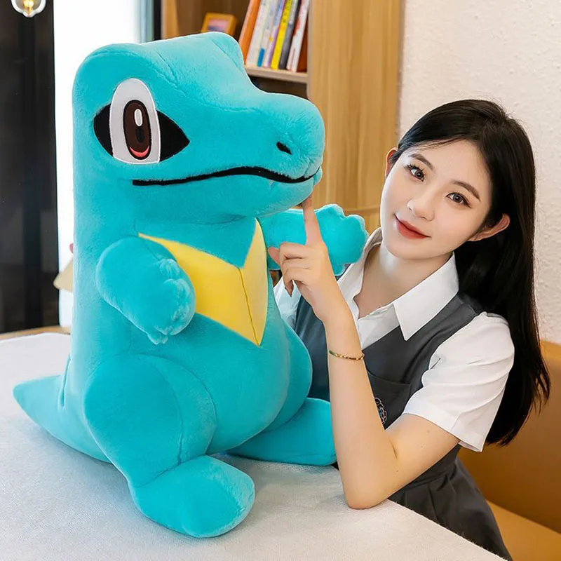 30CM Big Size Cartoon Pokemon Collection Pillow Toy Anime Kawaii Totodile Doll Ornament Christmas Birthday Gift For Kids Friends