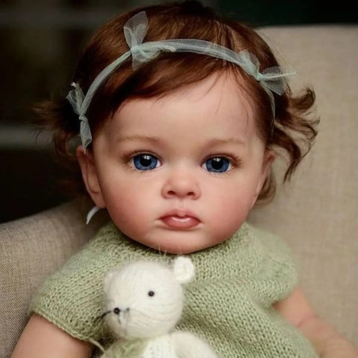 22 Inch Tutti Bebe Reborn Girls muñecas кукла реборн boneca reborn dolls With Rooted  Hair