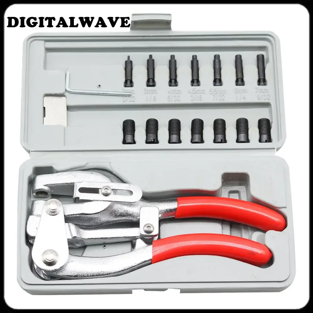 

Hand-Held Power Punch Kit Carbon Steel Iron Plastic Hole Punch Pliers Puncher Kit For Stainless Steel Aluminum Leather