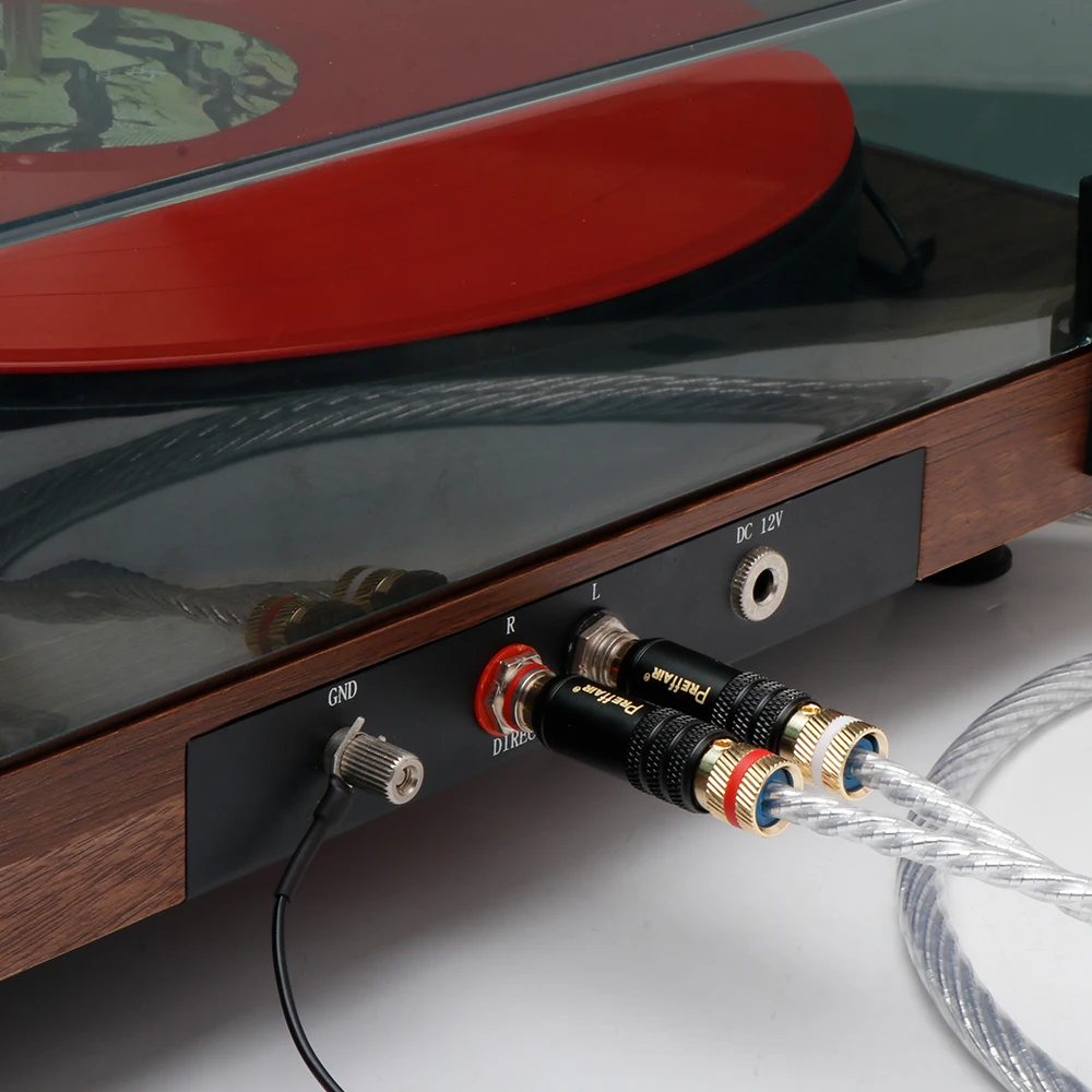 Preffair wysokiej jakości ODIN Tonarm kabel Audiophile Sliver 5 Pin DIN na RCA Phono kabel LP gramofony drut Signla kabel