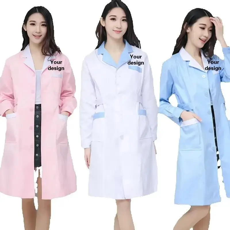Women's Workshop Workwear Food Factory Beauty Hair Salon Spa Massage Nail Salon Foot Bath Technician Uniform Print Logo Design