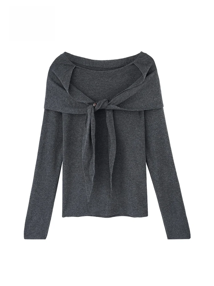 

GOFAR Women's Knitted oulder Casual Sle Sweater Slimming Versatile Autumn Winter New Arrival Comfortable Breathable Top