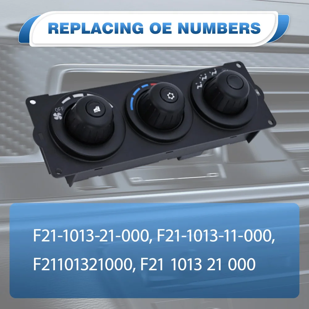 لشاحنة كينوورث 2006-2025 سيارة HVAC A/C سخان تكييف الهواء وحدة التحكم في المناخ لوحة F21-1013-21-000 ، F21-1013-11-000 #2