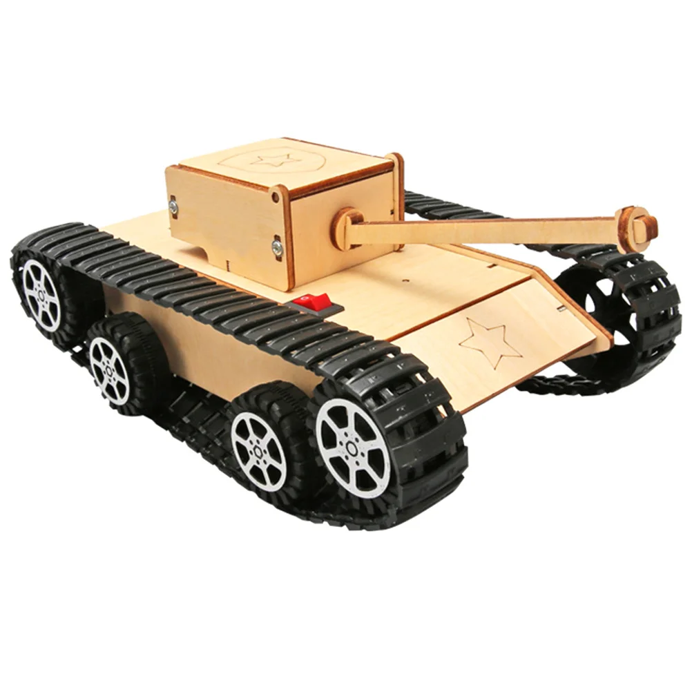 

Retro Style DIY Assemble Electric Tank Playset for Kids Educational Handcraft Construction Enhances Creativity