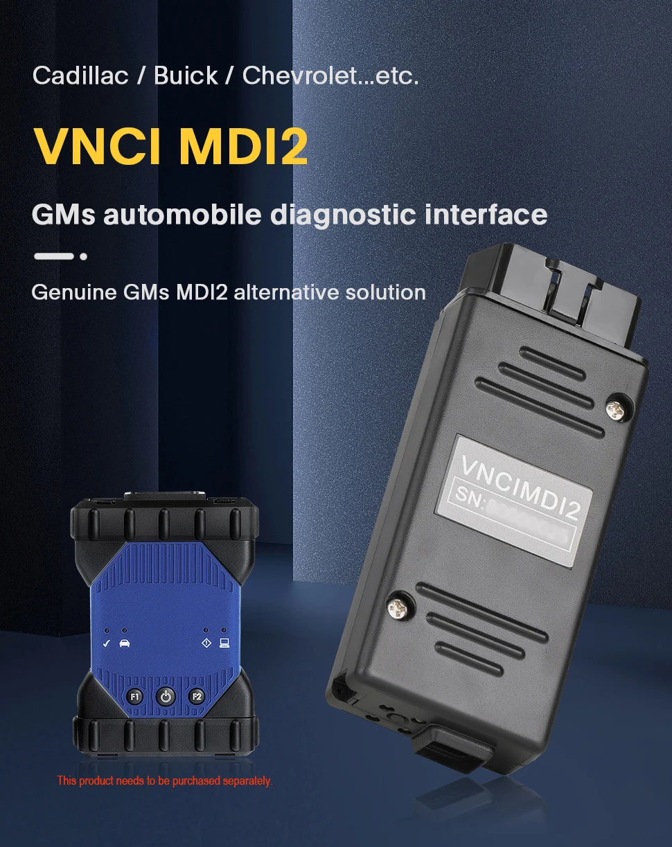 VNCI MDI2 for GM Diagnostic Scanner GDS2 Tech2win DPS RDS Replaces MDI2 Tech2 Supports CANFD and DoIP and Techline Connect SPS2