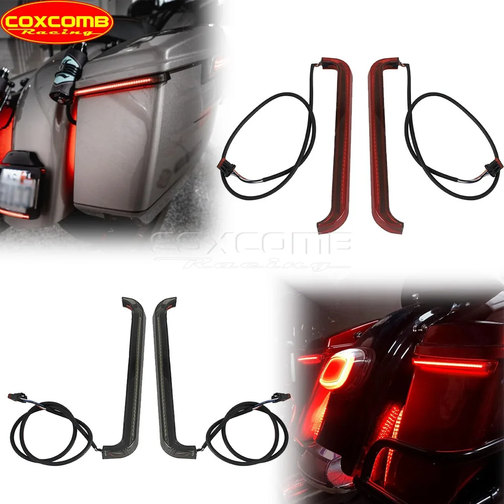 LED Saddlebag Taillight For Harley Street Glide FLHX CVO FLHXSE Motorcycle Rear Turn Signal Light Running Indicator 2023 24 2025