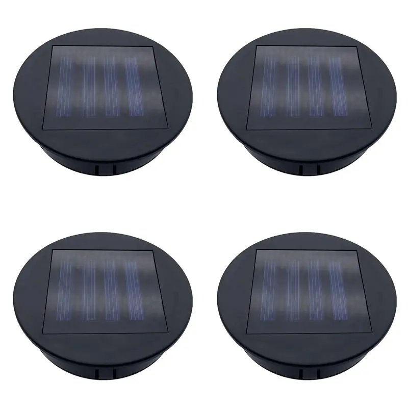 B04B-8 Pack Solar Lights Replacement Top For Lanterns, Waterproof Round Solar Lanterns Replacement Accessories(3.15 Inch)