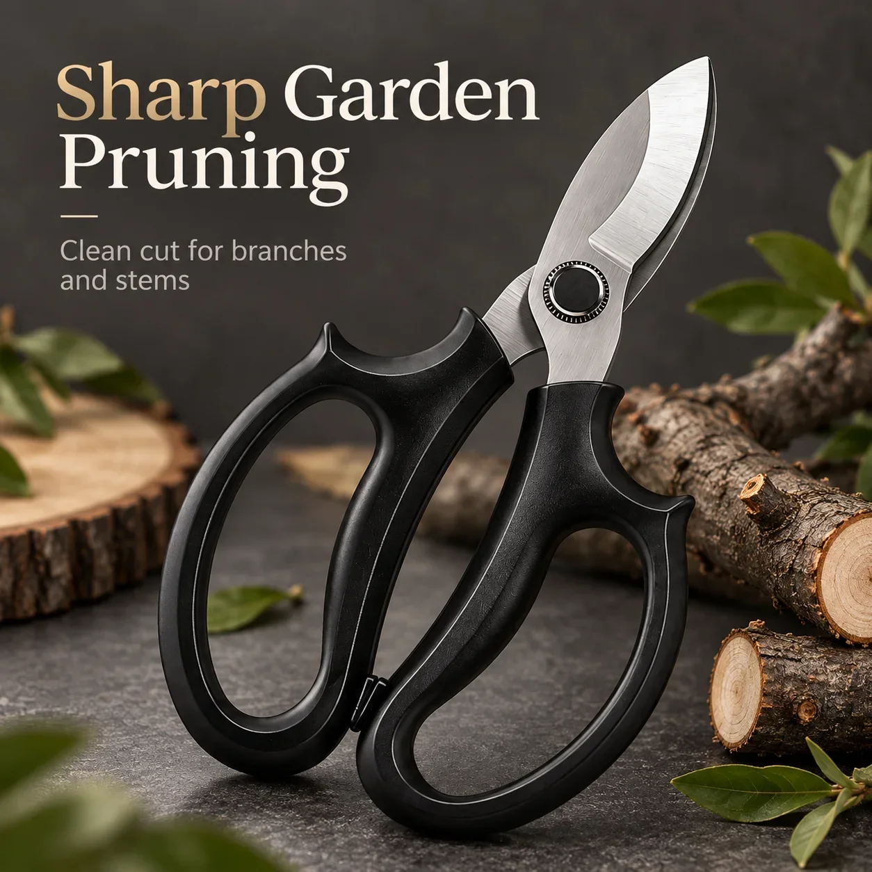 Garden Pruning Shears for Flowers and Fruit Trees, Strong Branch Cutting Scissors, Professional Gardening Tool for Home Use