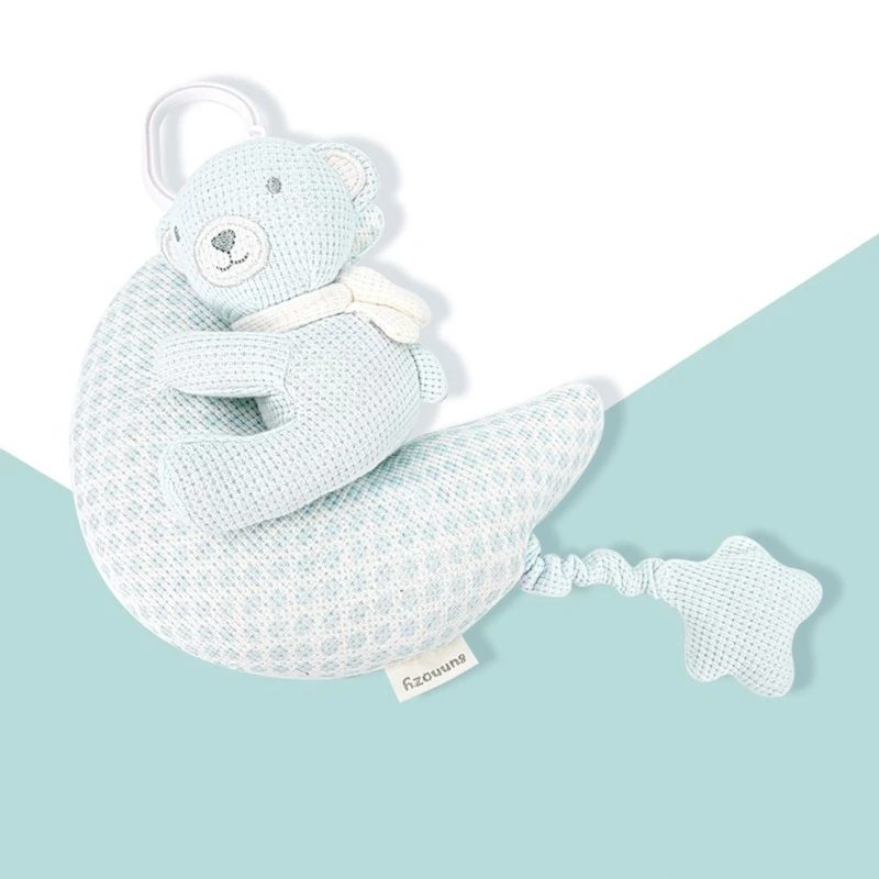 Đồ chơi đồ chơi êm dịu cho trẻ sơ sinh có thể giặt được bằng bông động cho xe đẩy cũi và ghế ngồi ô tô 15UB