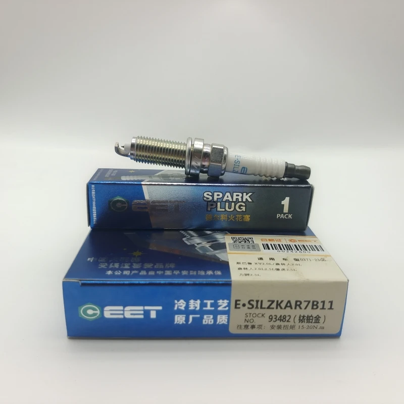 4Pcs 22401-AA780 SILZKAR7B11 93482 Iridium Platinum Spark Plug For