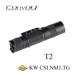 Convoy T2 With KW CSLNM1.TG LED Mini Torch Flashlight AA Battery Version Flash Light Lantern Powerful Portable Camp Work Light