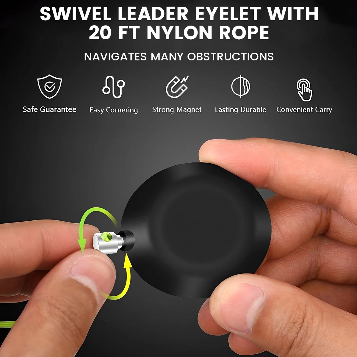 Magnetic Pulling Threader Professional Magnetic String Wire Puller Portable Cable Guide Pulling System for Outdoor Office 2023