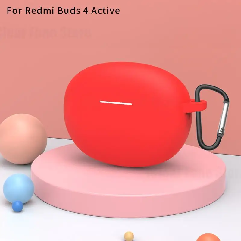 Earphone Case For Xiaomi Redmi Buds 4 Active Cover Wireless Headset Cases Silicone Cover For Redmi buds 4 Active Headphone Cover