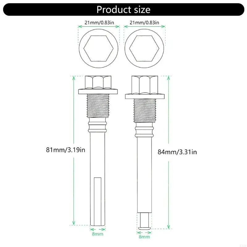 

2025 New Efficient Rear Brake Caliper Slider Pin set Stable Brake Performances for X-Trail