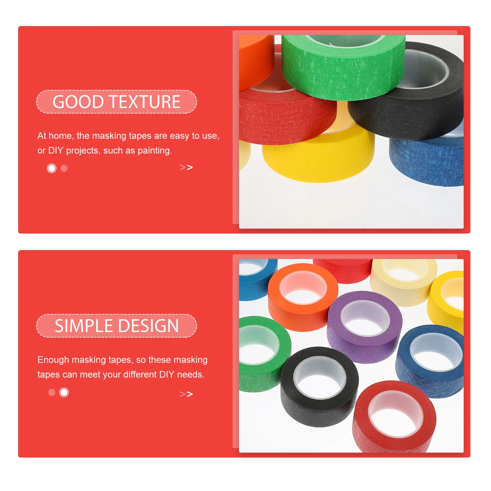 

12 Rolls Colored Masking Tape Bright Color Adhesive Tape for DIY Art Crafts Painting Masking Adhesive Tapes Kids Drawing Tapes