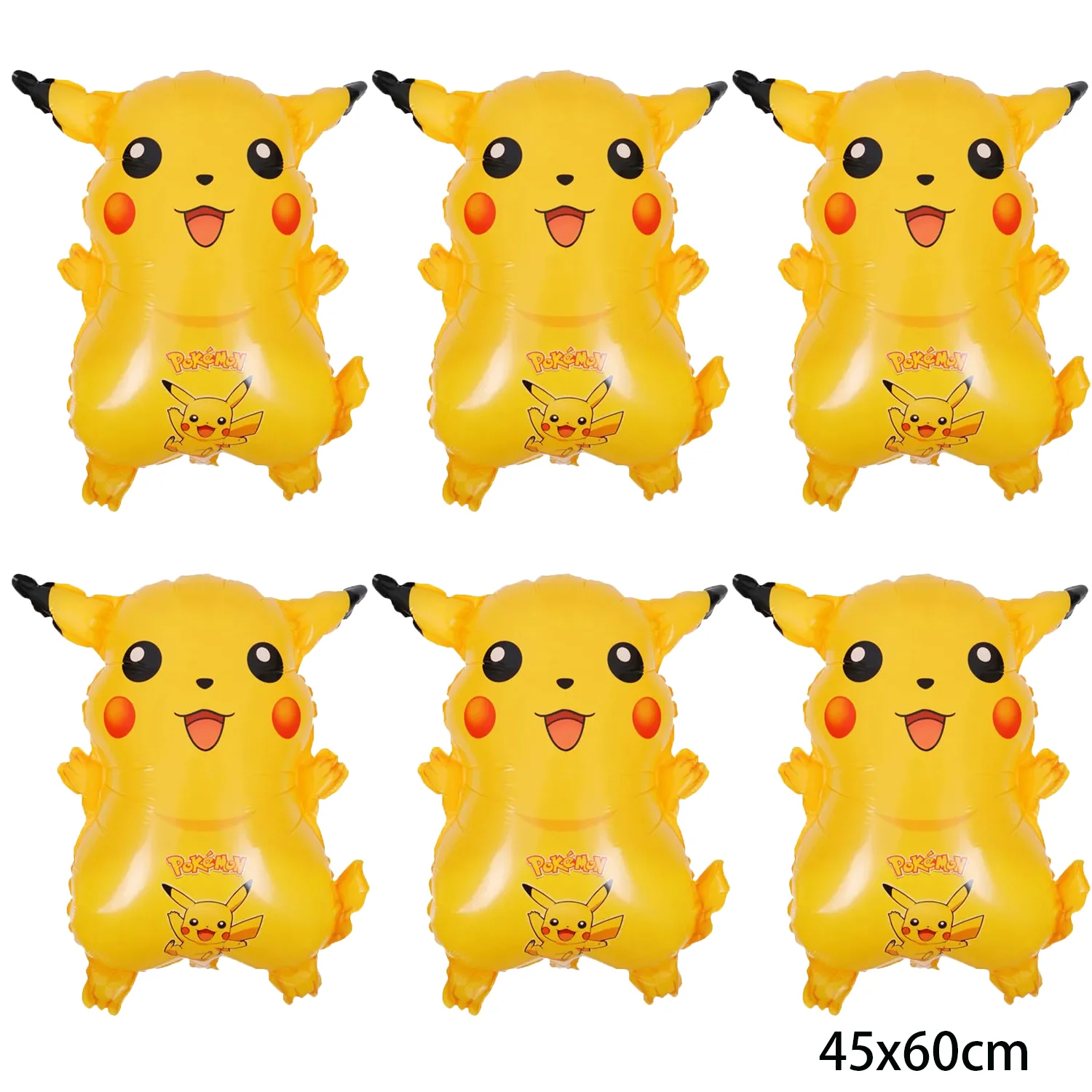 Pokemon Balloons 18inch Pikachu  Aluminum Foil Balloon Happy Birthday Decor Supplies Kids Supplies Baby Shower Boy Toys Gifts ﻿