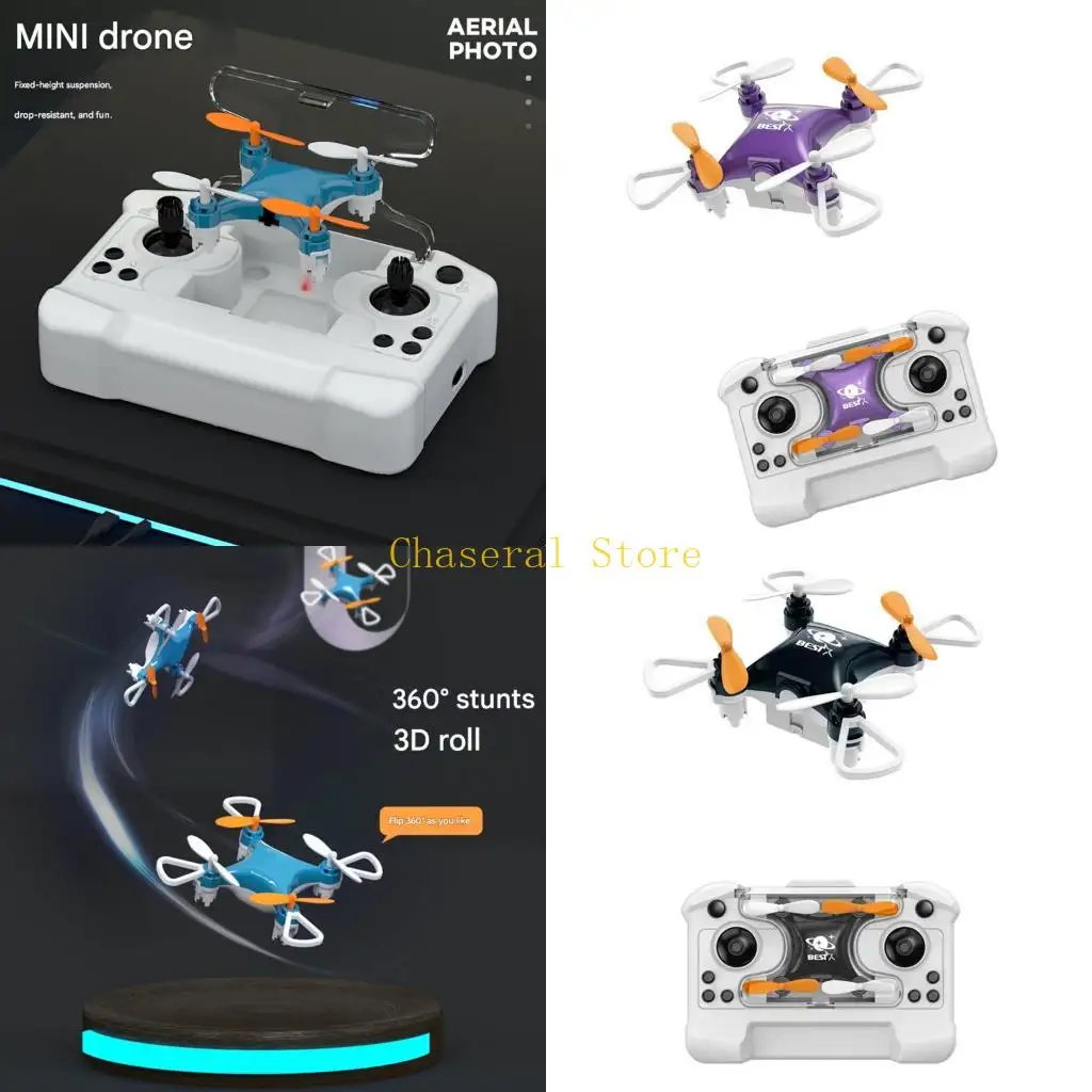 E7CE pequeño folleto con control remoto con estabilización escenario 360 trucos ABS cuadricóptero resistente gran regalo para